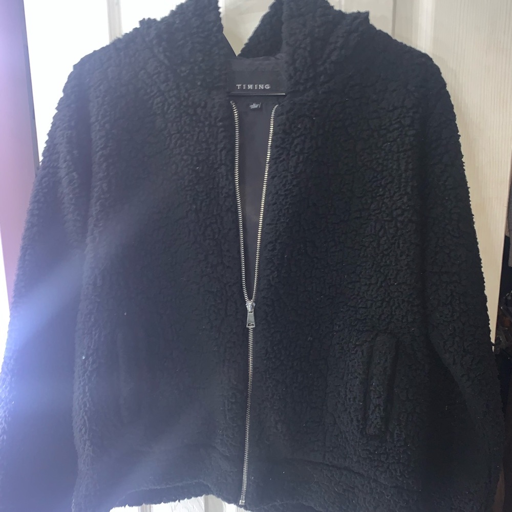 Faux fur jacket